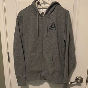 Reebok Gray Zip-Up Hoodie